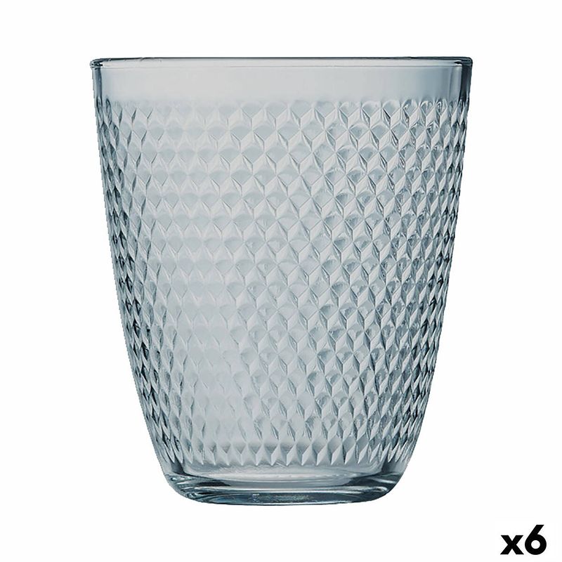 Foto van Glas luminarc concepto pampille grijs glas (310 ml) (6 stuks)