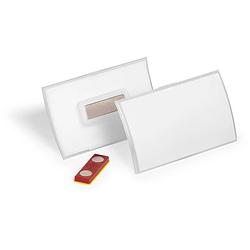 Foto van Durable 826019 naamplaatje click fold (b x h) 90 mm x 54 mm magneet 10 stuks/pak 10 stuk(s)