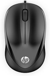 Foto van Hp wired mouse 1000 muis zwart