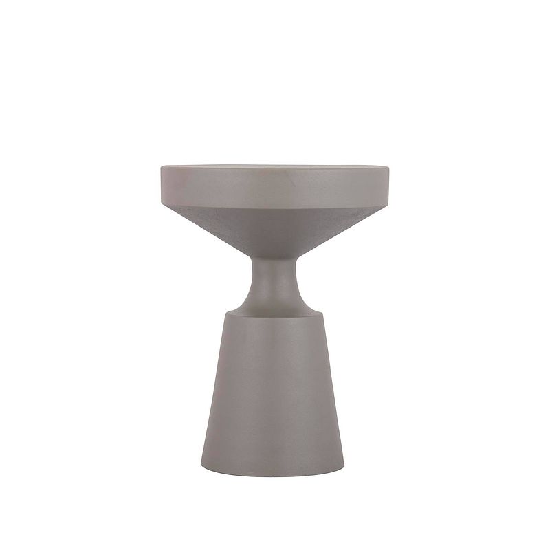 Foto van Ptmd danillios olive green iron sidetable round