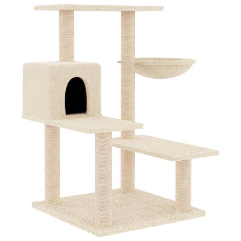 Foto van The living store kattenmeubel s - alles-in-één - 72.5 x 59.5 x 82.5 cm - krabbestendig