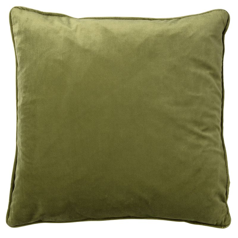 Foto van Dutch decor finn - sierkussen velvet calliste green 60x60 cm - groen - groen