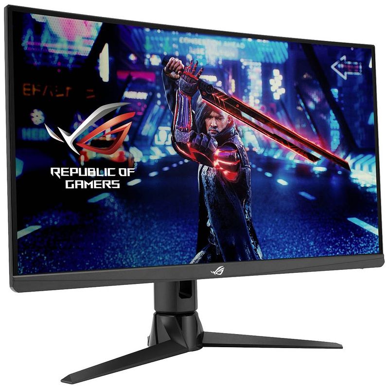 Foto van Asus xg27aqv ips gaming monitor energielabel f (a - g) 68.6 cm (27 inch) 2560 x 1440 pixel 16:9 1 ms hdmi, displayport, hoofdtelefoonaansluiting ips led