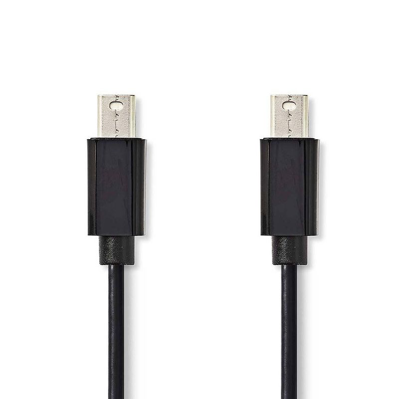 Foto van Nedis mini displayport-kabel - zwart - 2.00 m