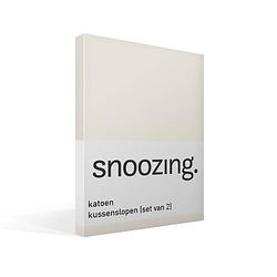 Foto van Snoozing - kussenslopen - set van 2 - katoen - 40x60 - ivoor