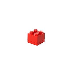 Foto van Set van 4 - opbergbox mini 4, rood - lego