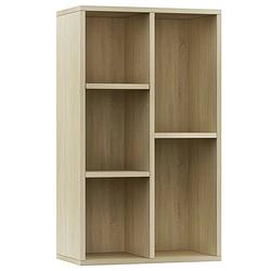 Foto van The living store boekenkast spaanplaat - 50 x 25 x 80 cm - sonoma eiken