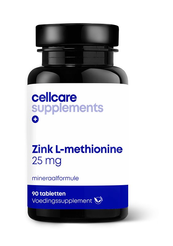 Foto van Cellcare zink l-methionine 25 mg tabletten