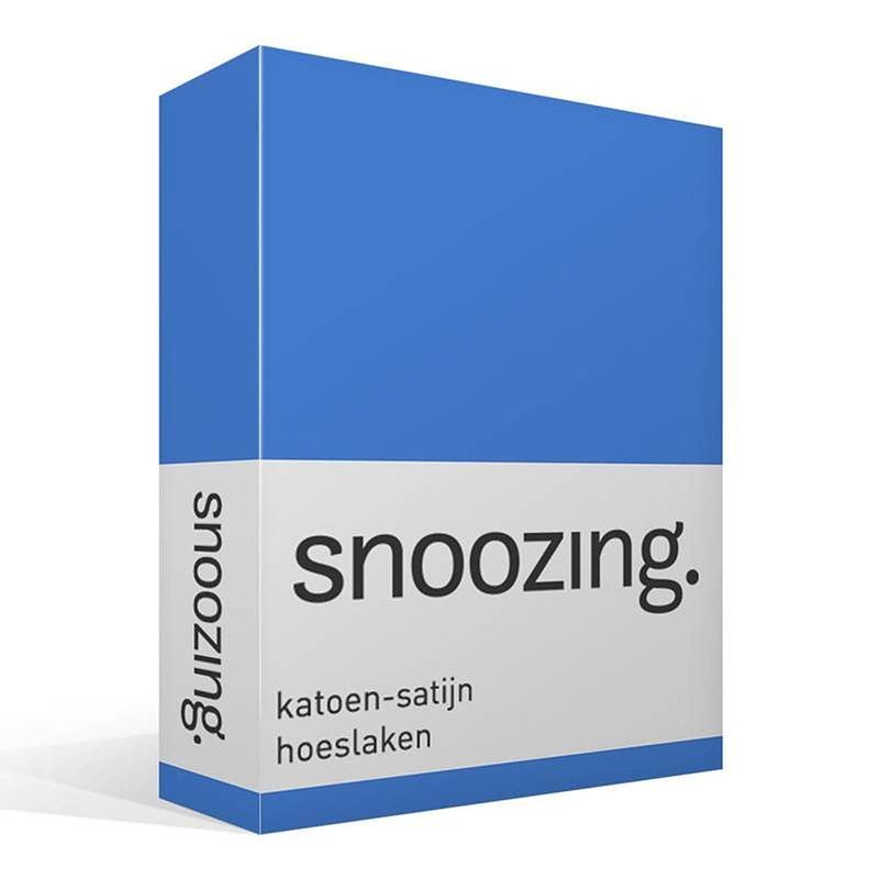 Foto van Snoozing - katoen-satijn - hoeslaken - 80x220 - meermin