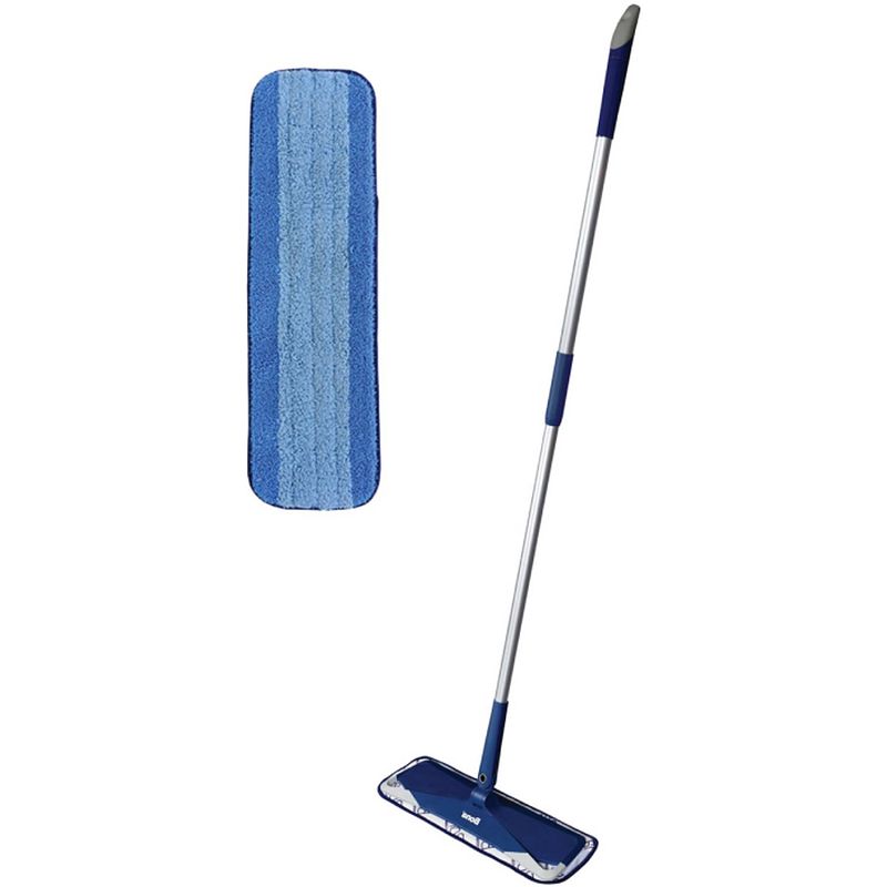 Foto van Bona premium microvezel vloer mop - vloerwisser - in hoogte verstelbaar - inclusief microvezel doek - 42 cm