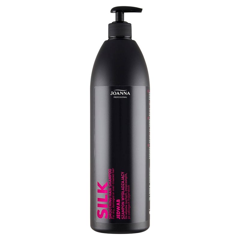 Foto van Silk smoothing hair shampoo shampoo voor droog en beschadigd haar met zijde 1000ml