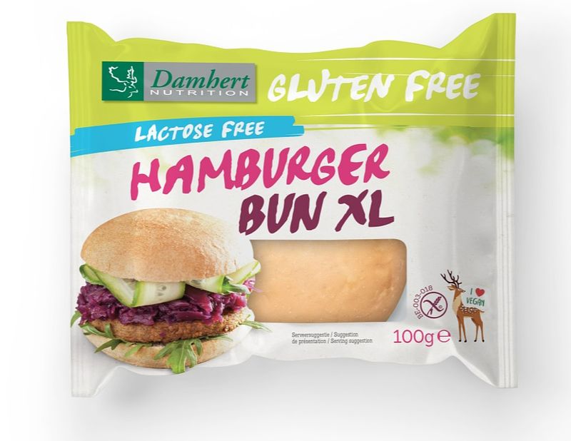 Foto van Damhert glutenvrije hamburger bun xl