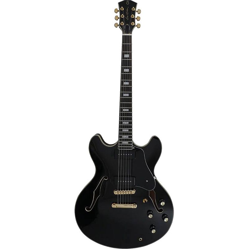 Foto van Sire larry carlton h7v black semi-akoestische gitaar