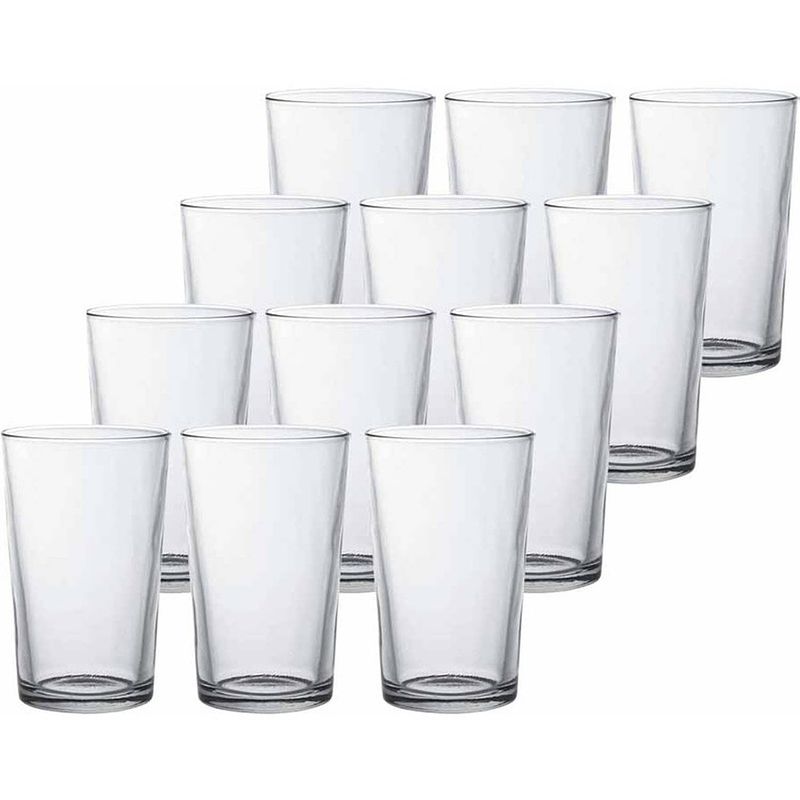 Foto van 24x drinkglazen/waterglazen transparant chope 330 ml - drinkglazen