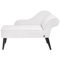 Foto van Beliani biarritz - chaise longue-wit-polyester