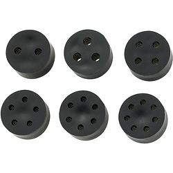 Foto van Tru components tc-mh18-2d203 meervoudig dicht-inzetstuk m20 2 x 3.0 - 4.1 mm rubber zwart 50 stuk(s)