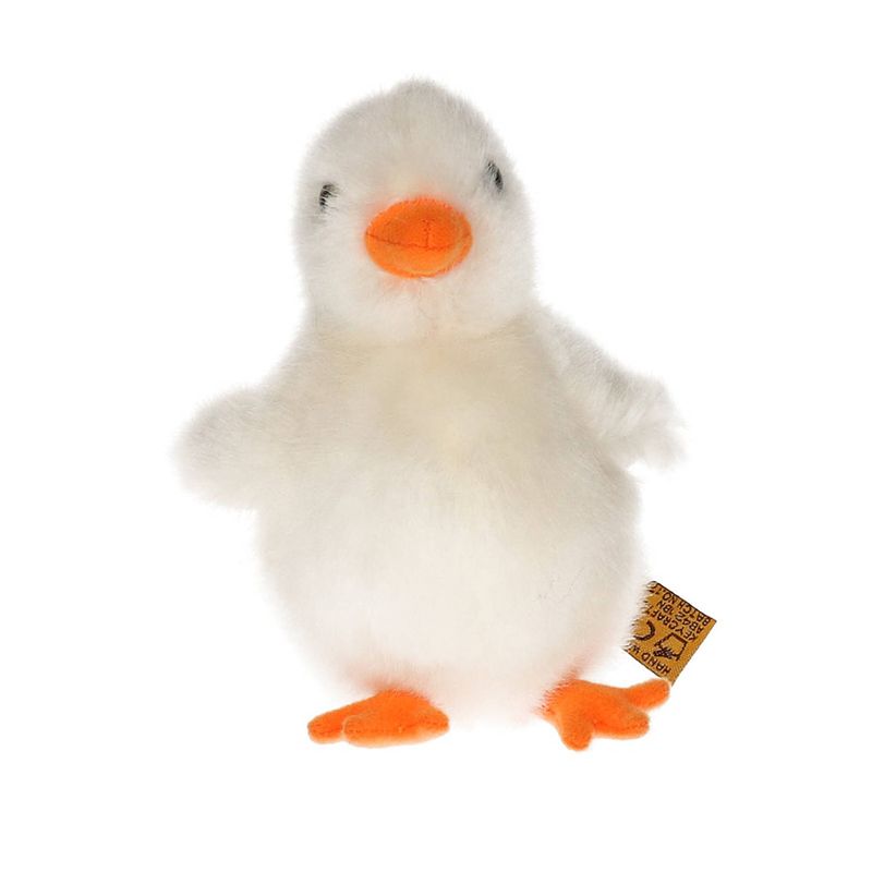 Foto van Pluche wit kuikentje knuffel 12 cm paasdecoratie knuffeldieren - knuffel boederijdieren