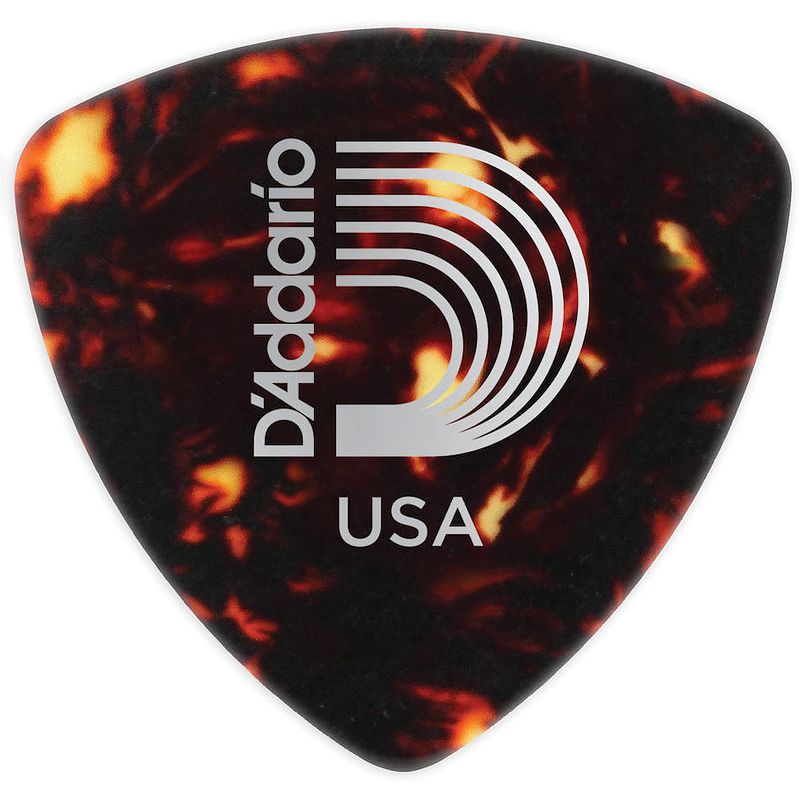 Foto van D'saddario 2csh7-10 shell-color celluloid plectra 10-pack extra heavy wide shape