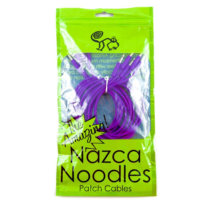 Foto van Cre8audio nazca noodles violet 75 cm patchkabels (5 stuks)