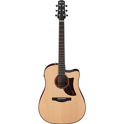 Foto van Ibanez advanced acoustic aad300ce natural low gloss elektrisch-akoestische westerngitaar