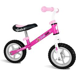 Foto van Stamp loopfiets met 2 wielen loopfiets barbie 10 inch meisjes roze