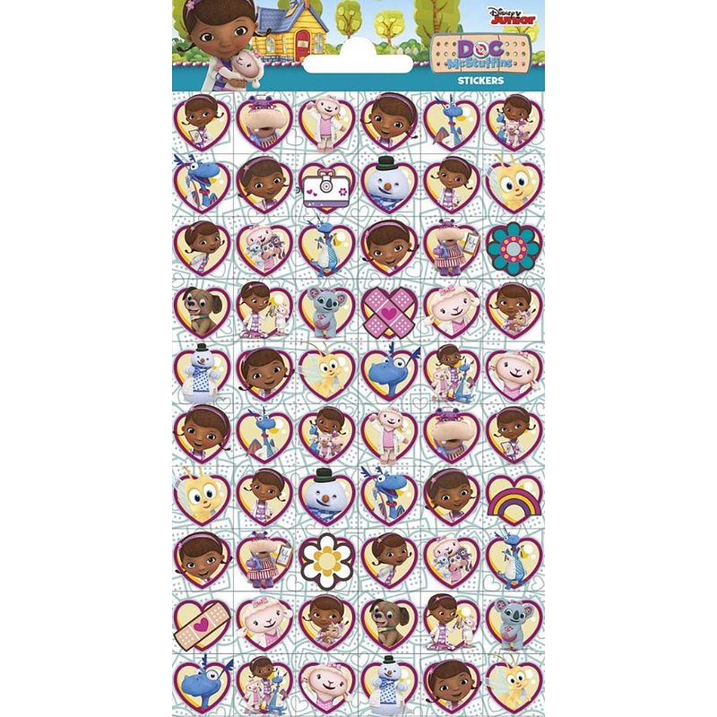 Foto van Funny products stickervel doc mcstuffins mini junior papier 60 stuks