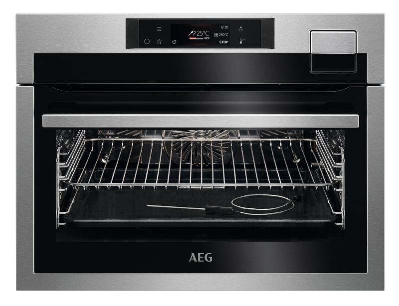 Foto van Aeg kse792280m inbouw combi stoomoven rvs