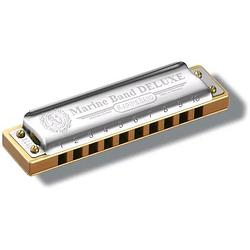 Foto van Hohner marine band deluxe bb mondharmonica