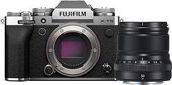 Foto van Fujifilm x-t5 zilver + xf 50mm f/2.0 r wr
