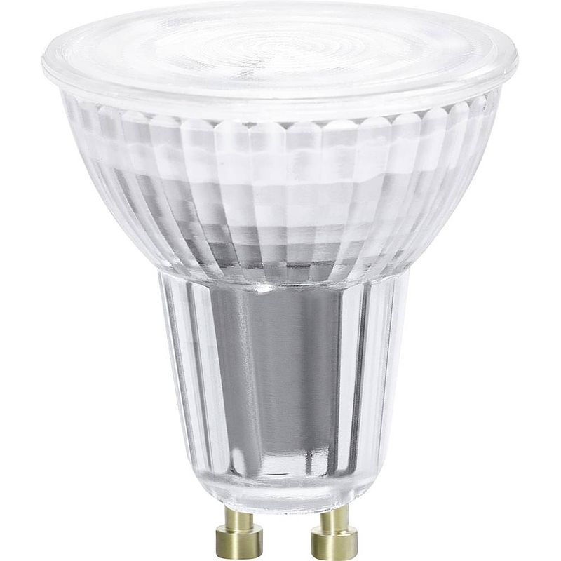 Foto van Ledvance led-lamp energielabel: g (a - g) 4058075575776 gu10 4.9 w warmwit tot neutraalwit