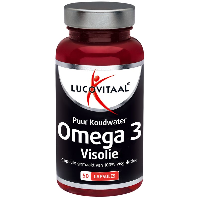 Foto van Lucovitaal puur omega 3 koudwater visolie capsules