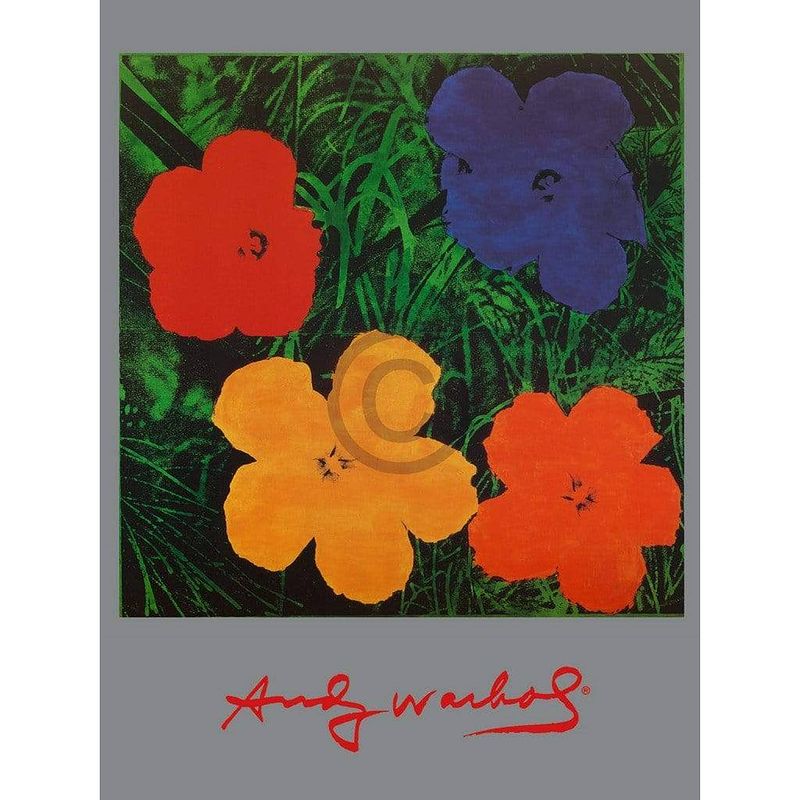 Foto van Andy warhol - flowers kunstdruk 60x80cm