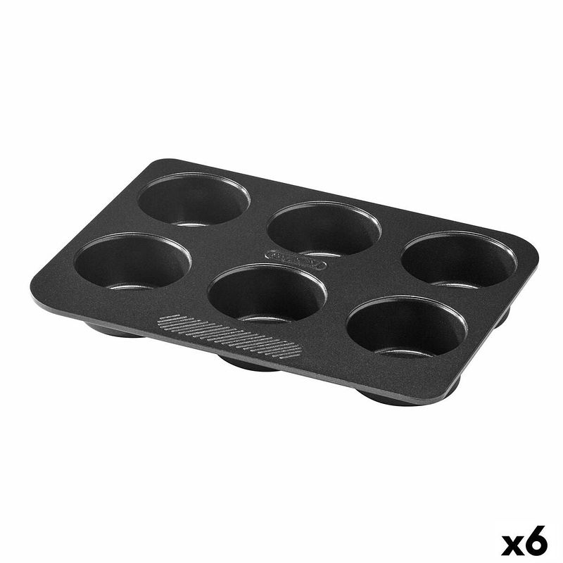 Foto van Cakevorm pyrex magic zwart 24 x 18 x 3 cm (6 stuks)