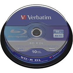 Foto van Verbatim 43746 blu-ray bd-r dl disc 50 gb 10 stuk(s) spindel