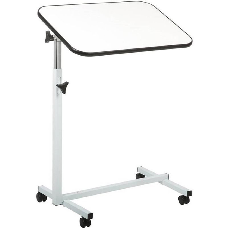 Foto van Careline bedtafel met wielen - blad 60,5 x 40.5 cm - wit