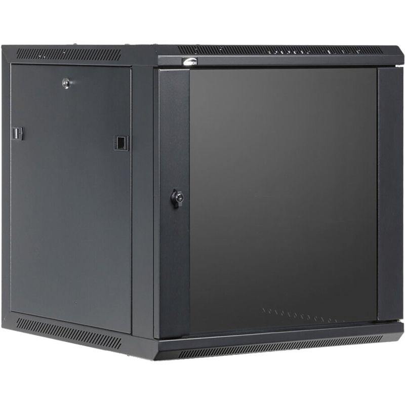 Foto van Caymon wpr612r/b 19" kast met deur en afneembare zijpanelen 12u