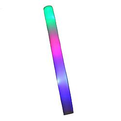 Foto van Seventies/disco thema - led foam stick/lichtstaaf - 1x stuks - multi colour - 45 cm - verkleedattributen