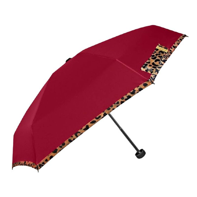 Foto van Perletti paraplu mini dames 90 cm microfiber rood