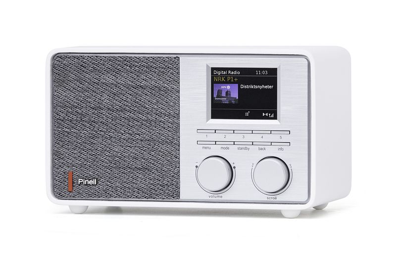 Foto van Pinell supersound 201 - dab+ digitale tafelradio - wit