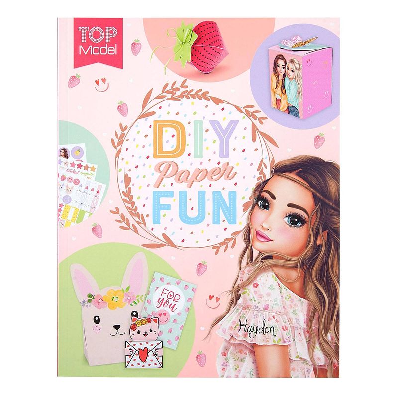 Foto van Topmodel diy papier fun boek flower berry