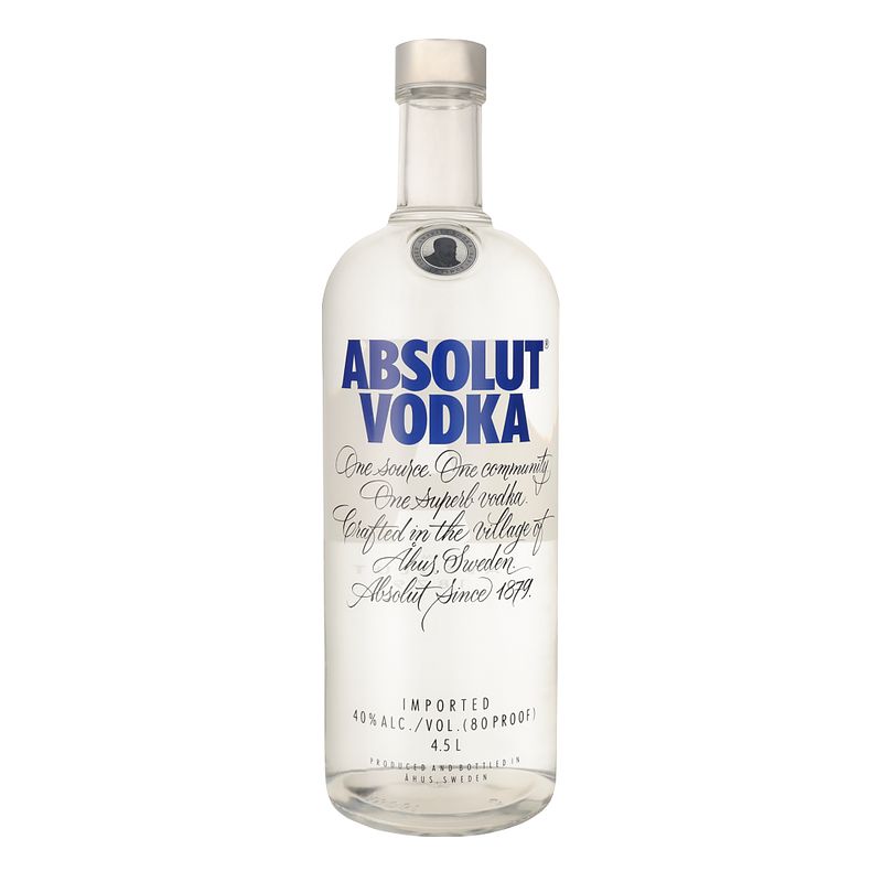 Foto van Absolut vodka 4,5ltr wodka