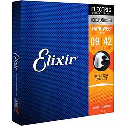 Foto van Elixir 12002 electric nps nanoweb super light 9-42 snarenset