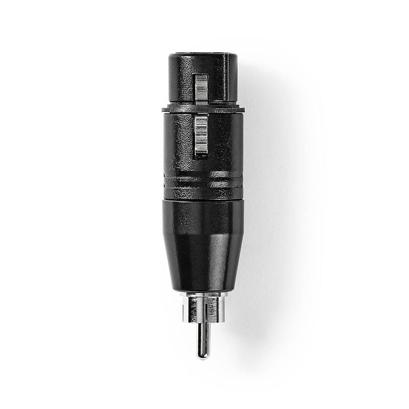 Foto van Nedis xlr-adapter - cotp15934bk - zwart