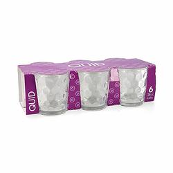 Foto van Glazenset quid kata transparant glas (260 ml) (6 stuks)