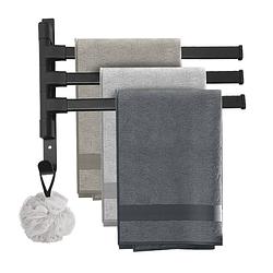 Foto van Mm brands handdoekrek - handdoekhouder - badkamer accessoires - zelfklevend handdoekenrek