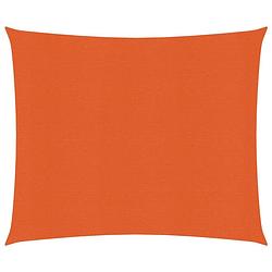 Foto van Vidaxl zonnezeil 160 g/m² 3,6x3,6 m hdpe oranje