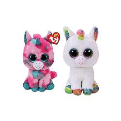 Foto van Ty - knuffel - beanie boo's - gumball unicorn & pixy unicorn