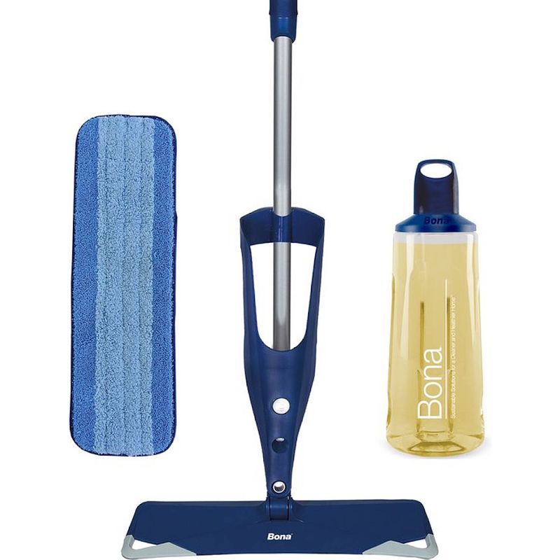 Foto van Bona premium spray mop - vloerwisser met spray - inclusief geoliede houten vloer reiniger & microvezel reinigingspad