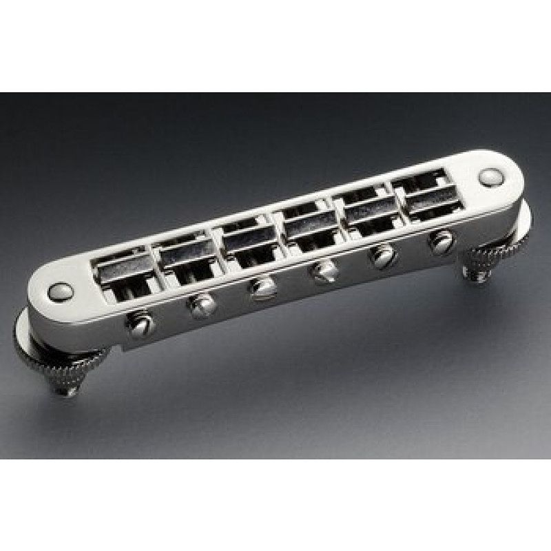 Foto van Schaller gtm nashville tune-o-matic bridge nickel gitaarbrug