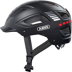 Foto van Abus helm hyban 2.0 led signal black m 52-58cm